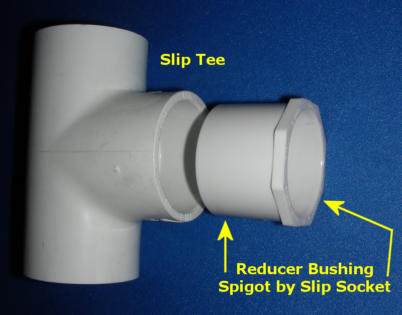 PVC Drainage Pipe Reducer Bushing Connector Adapter Joints Drain Fittings 